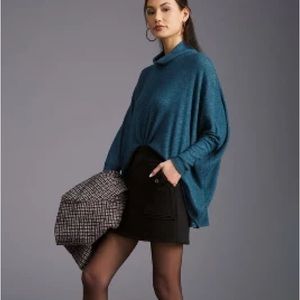Amadi Cowl Neck Poncho Sweater